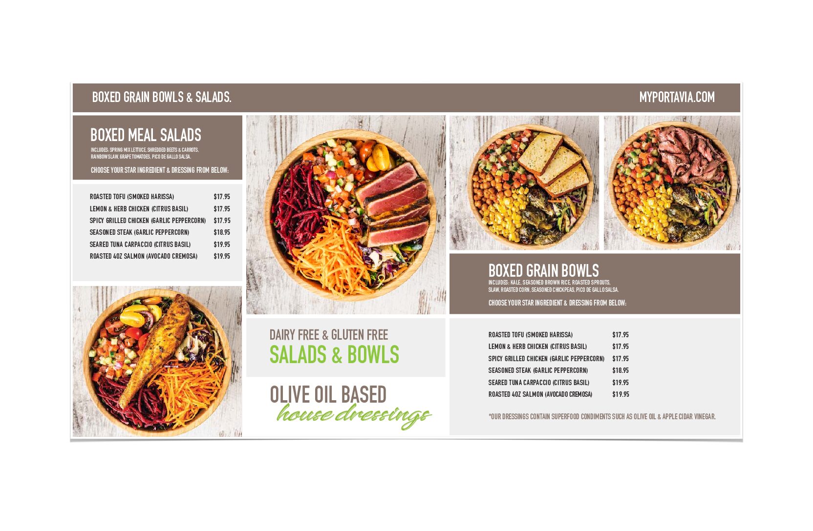 2026 porta via entire menu